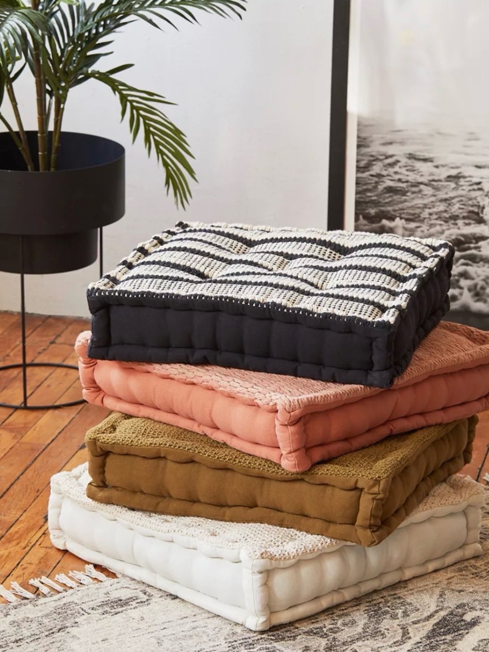 UO (set of 2) Knit Floor Pillows